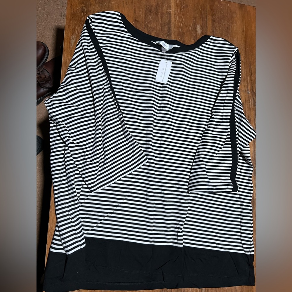 Cj Banks Stripped woman shirt size 2x